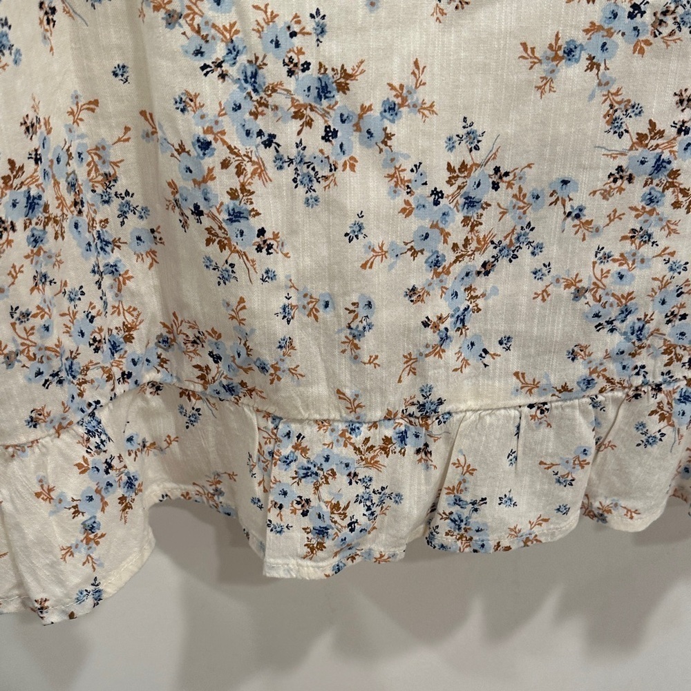 Old Navy Cream Floral Mini Dress - Picture 7 of 9